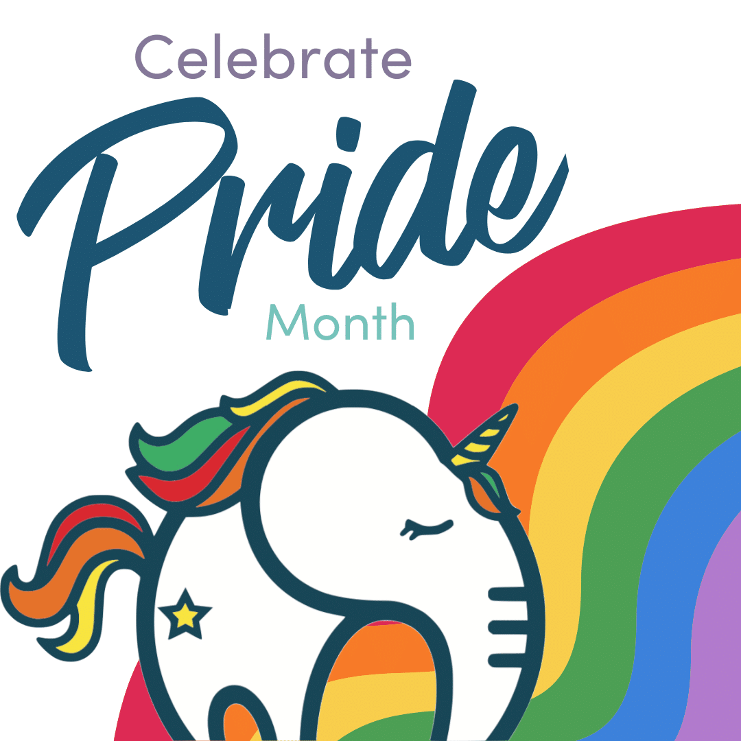 Celebrate Pride Month Instagram graphic from Ellie Mental Health