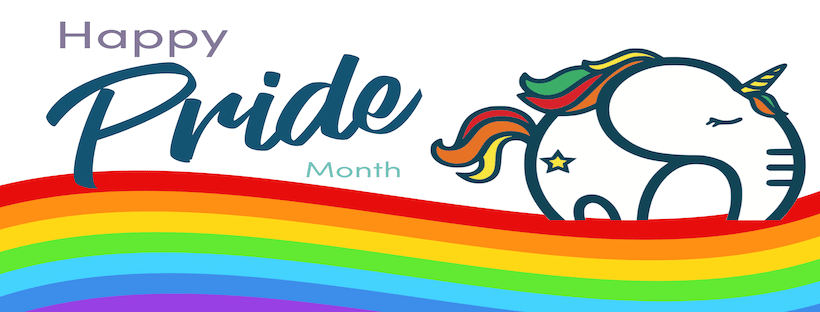 Happy Pride Month Facebook banner from Ellie Mental Health