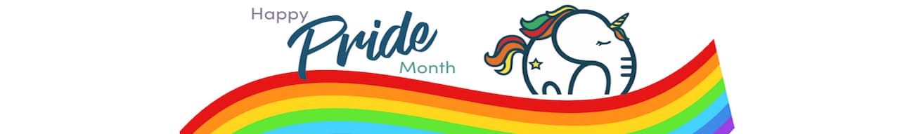 Happy Pride Month Linkedin banner from Ellie Mental Health