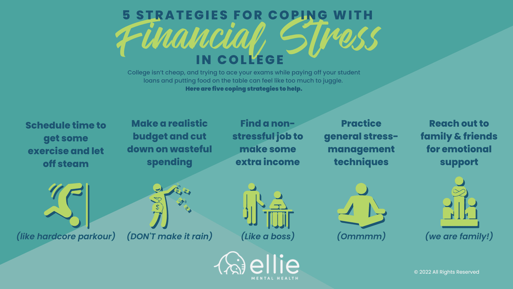 5 Strategies for Coping With Financial Stress in College Infographic