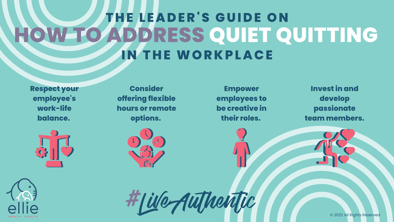 Leaders Guide on how to address quiet quitting infographic