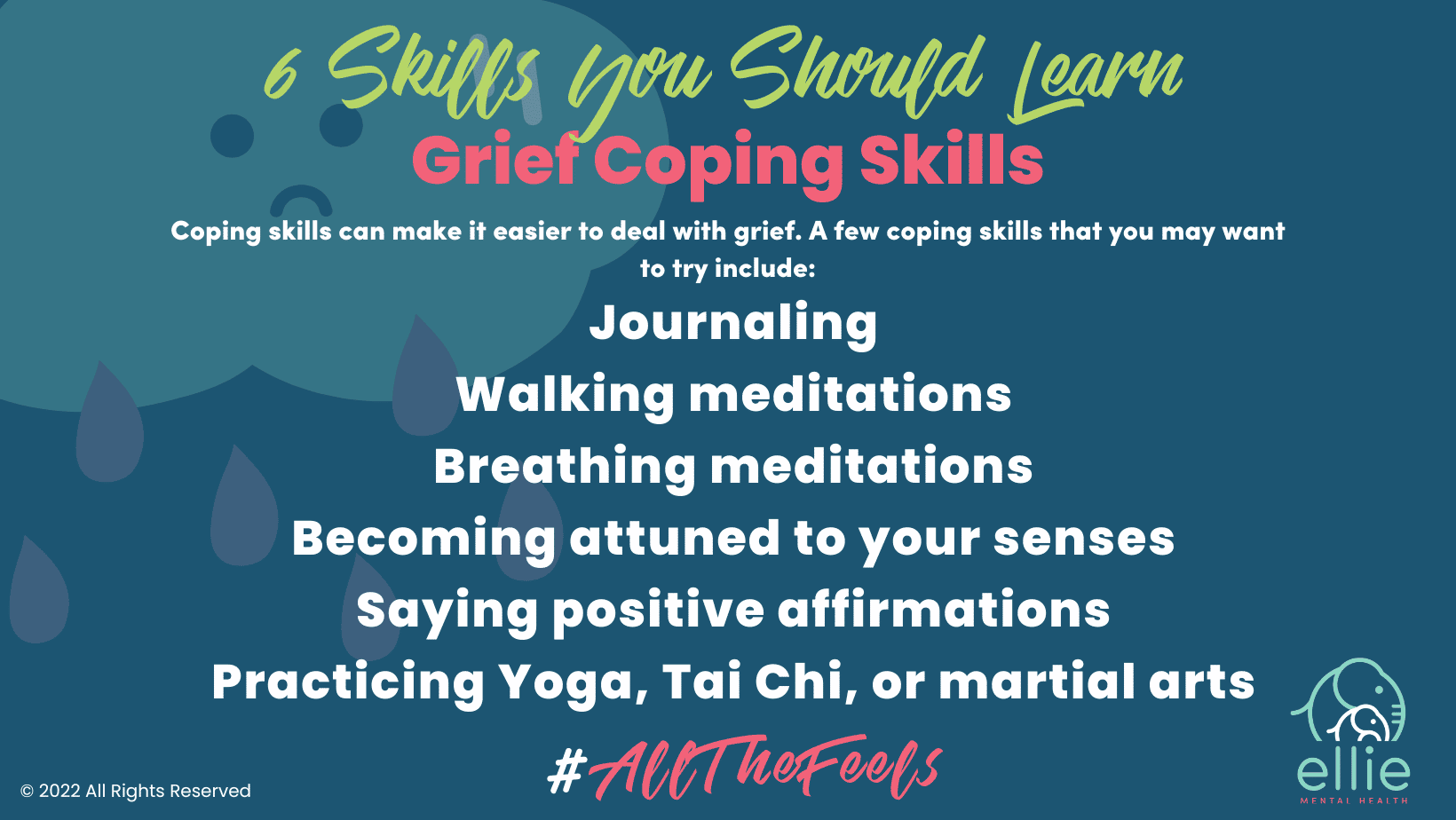 6 Skills You Should Learn Grief Coping Skills Infographic