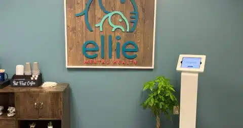 Ellie Mental Health Memphis, TN Clinic Wooden Sign