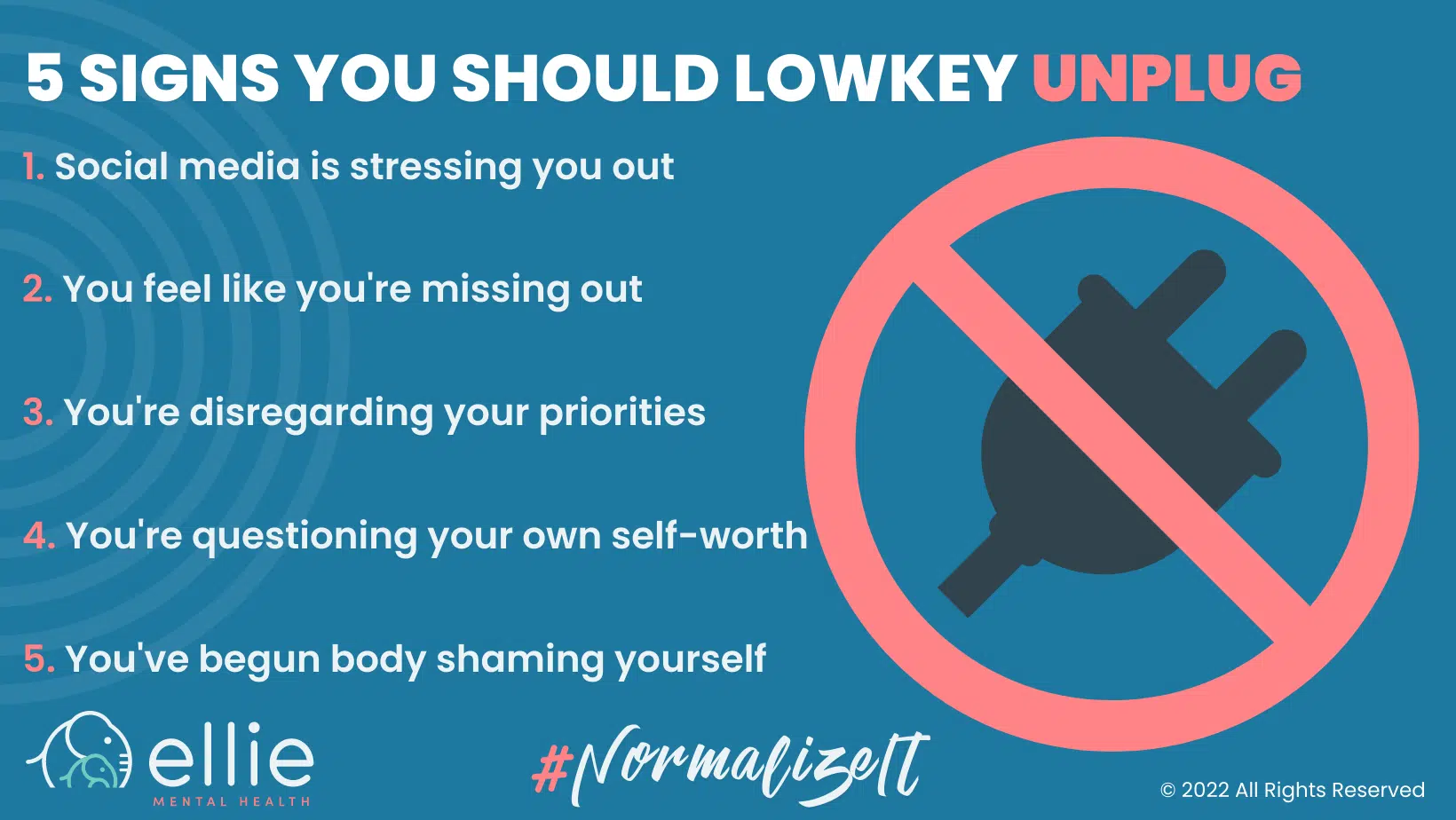 5 Signs You Should Lowkey Unplug Infographic