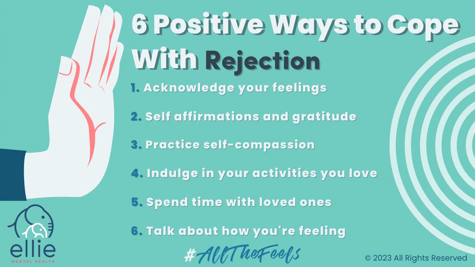 6 Positive Ways to Cope With Rejection Infographic