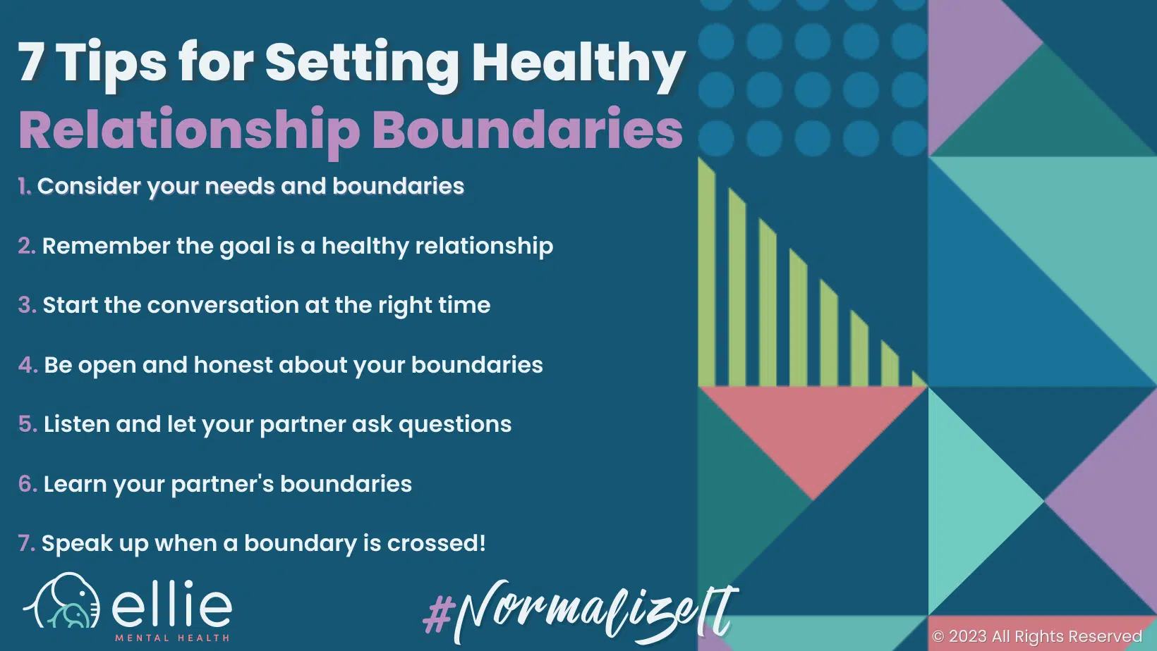 7 Tips for Setting Healthy Relationship Boundaries Infographic