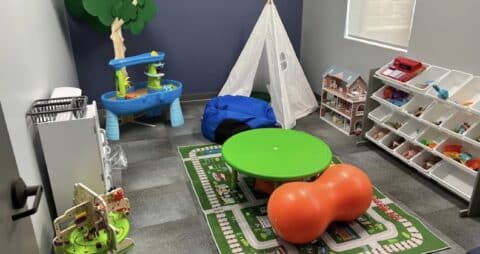 Ellie Mental Health Rockwall, TX Clinic Play Therapy Room