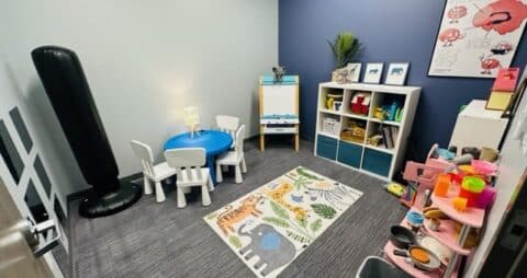 Ellie Mental Health Wylie, TX Clinic Play Therapy Room