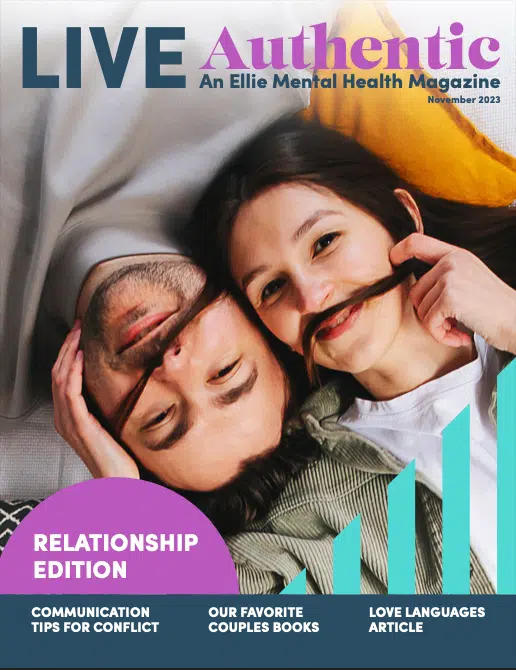 Ellie Mental Health Live Authentic November Edition Magazine Cover