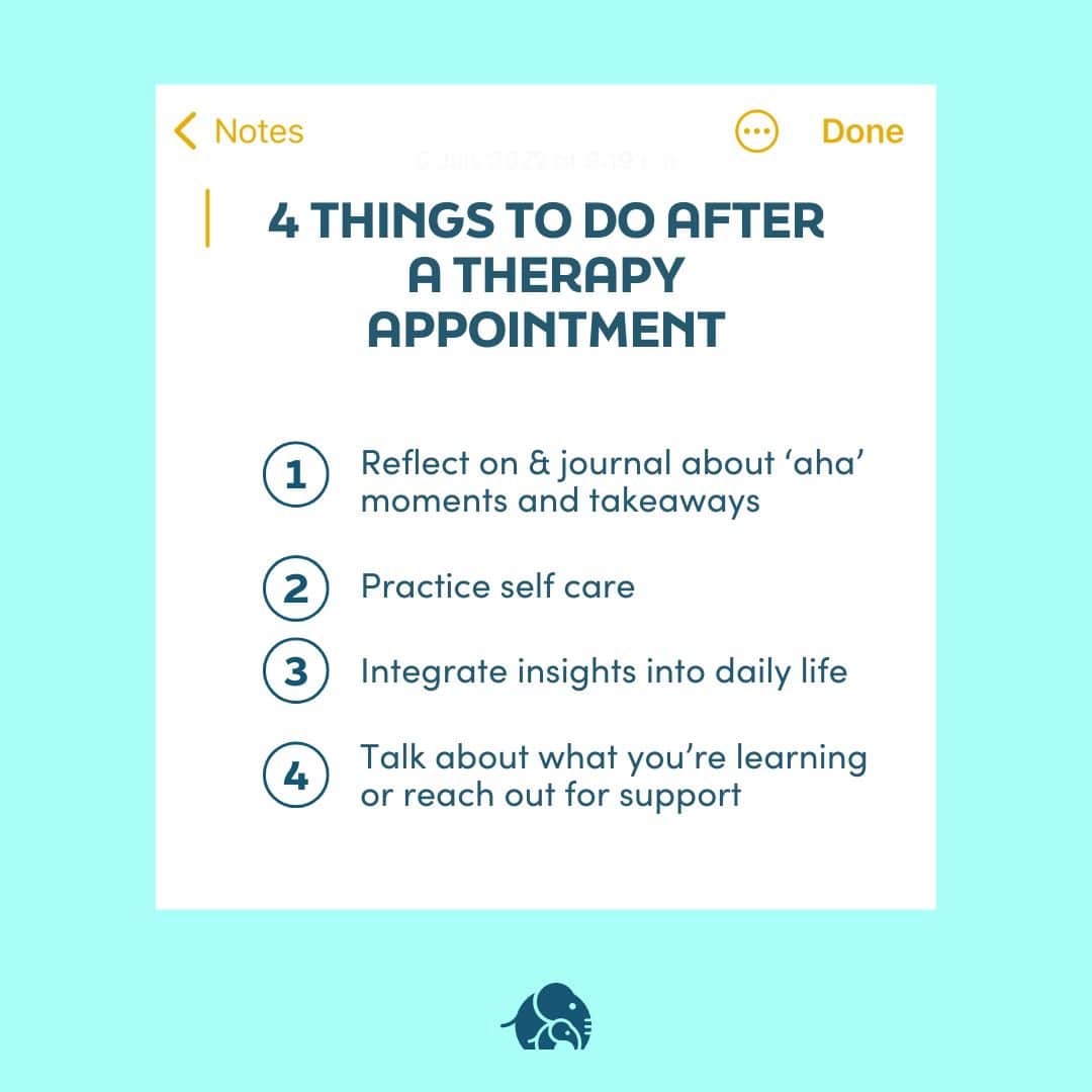 4 Things to Do After a Session Infographic