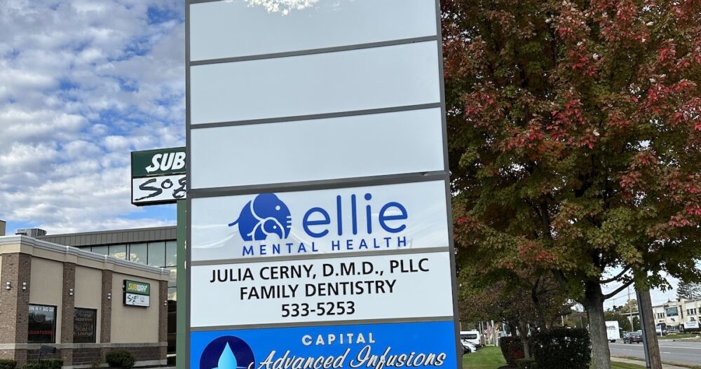 Ellie Mental Health Latham, NY Clinic Building Sign