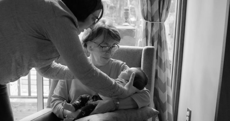 three generations of a family