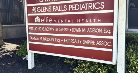 Ellie Mental Health Glens Falls, NY Clinic Building Sign
