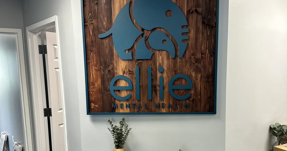 Ellie Mental Health Glens Falls, NY Clinic Lobby Sign